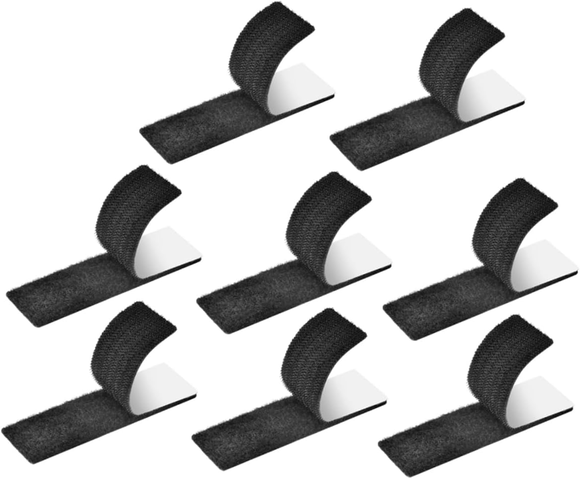 PRETYZOOM 5sets Double Sided Hook and Loop Carpet Stickers Heavy Duty Grippers for Bed Sheets Area Rugs Non Slip Adhesive Pads for Home Use Prevents Curling and Sliding 8pcs*5
