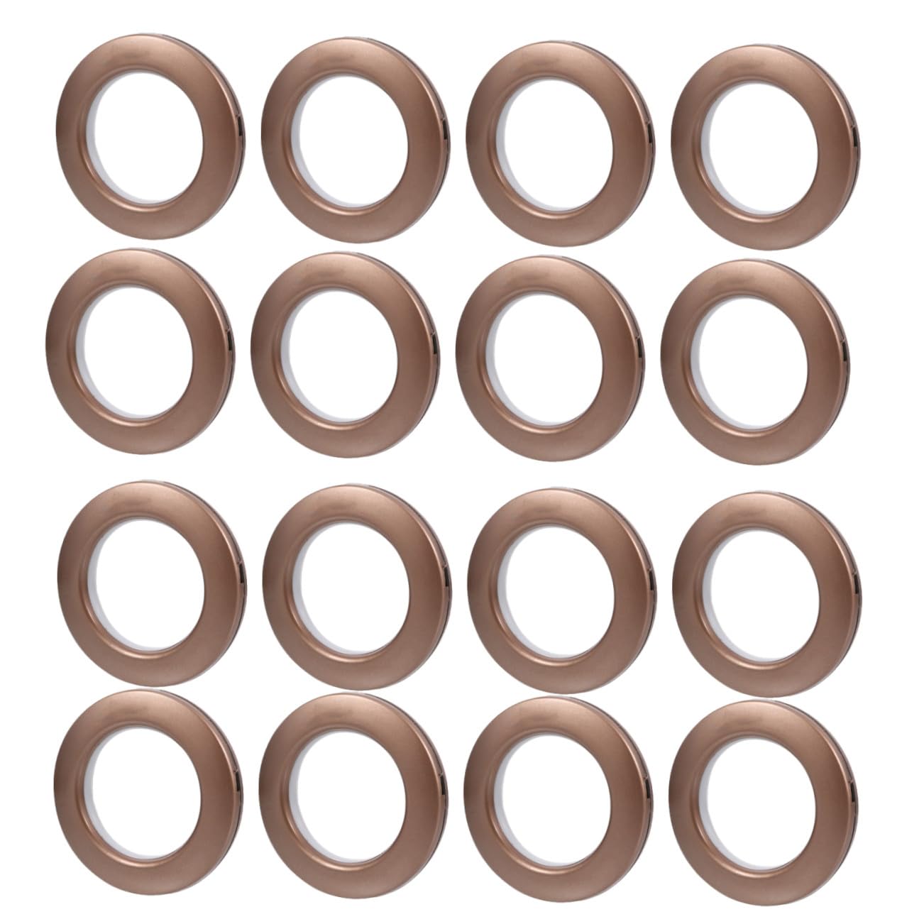 TEHAUX 75 Œillets de Rideau en Plastique, Anneaux de Diamètre Intérieur, Silencieux et Légers, pour Rideaux à Œillets, 75 Pièces, Bricolage