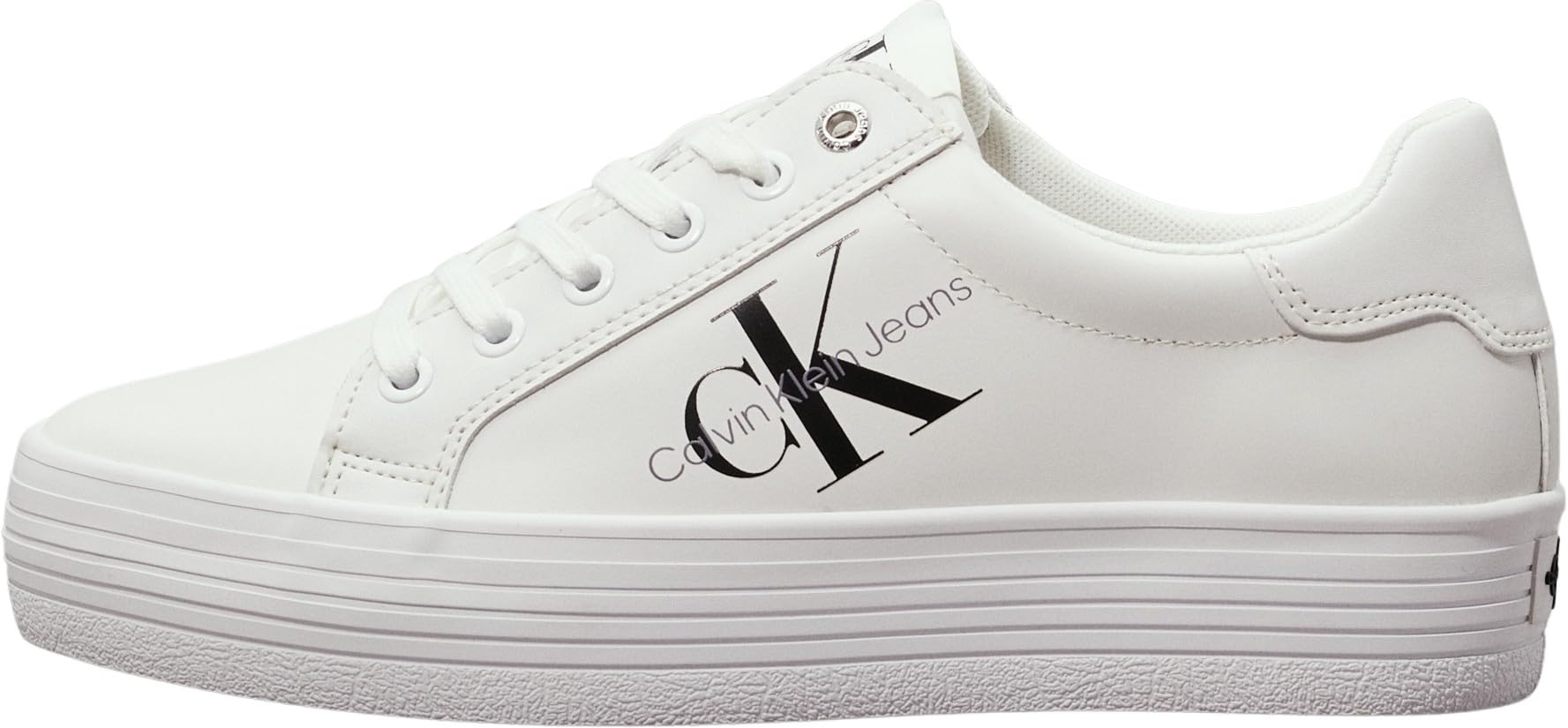 Calvin Klein Damen Vulcanized Sneaker Flatform Laceup Plateau