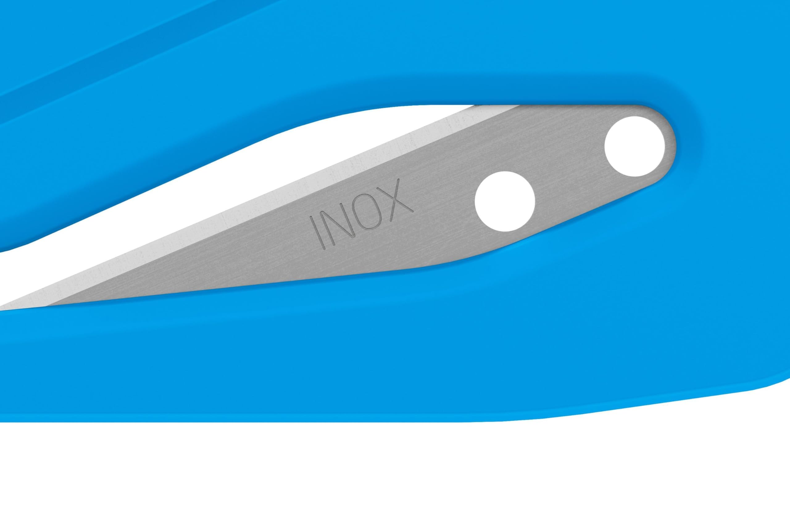 MARTOR 100 x Coltello di sicurezza, lama nascosta in acciaio inossidabile, SECUMAX POLYCUT, coltello Cutter professionale, leggero, in plastica, Per mancini e destrorsi | Coltello sicurezza monouso, inossidabile, occhiello, naso appuntito, per film & spag