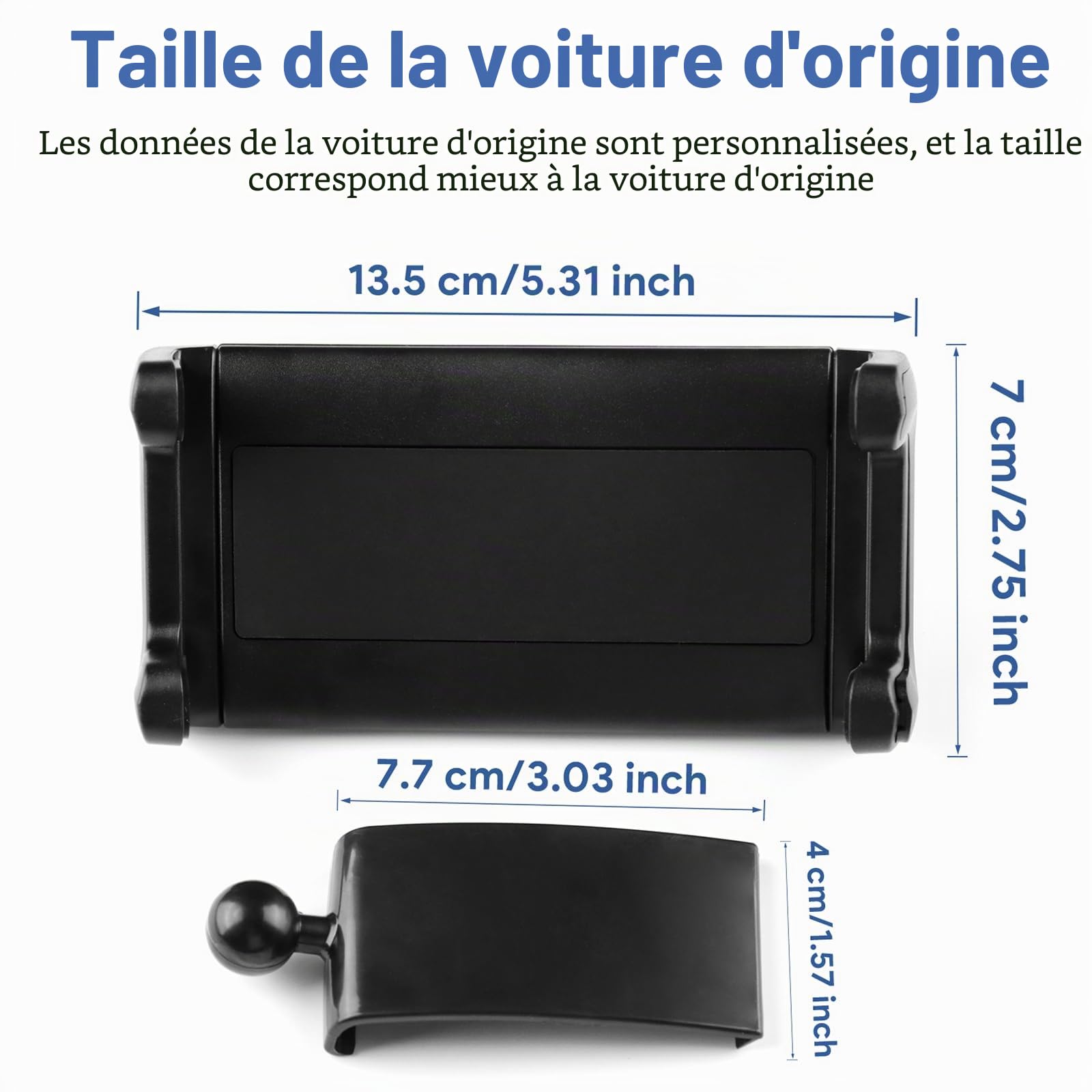 KUNGKIC Support de tablette de voiture pour BYD Seal U 2023-2025 - Support de téléphone portable extensible universel - Rotation à 360° - Support d'appui-tête