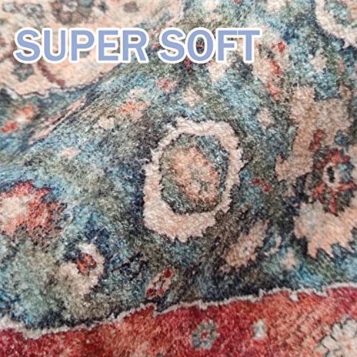 Iohouze Boho Runner Rug, 2X8 Vintage Kitchen Rugs Oriental Distressed Carpet Runner Washable Non-Slip Hallway Floor Runner For Living Room Entryway #TOP5