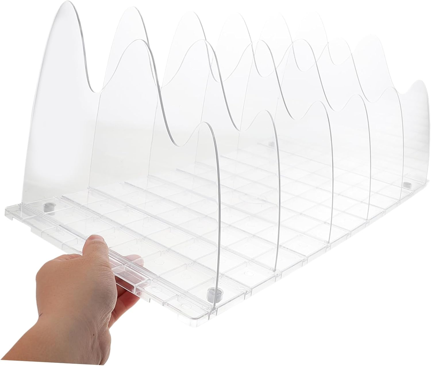 Acrylic Shelf Dividers for Closet Organization Divider for Bookshelves and Purse Storage Easy Installation Japanese Minimalist Design Non-Slip Pads