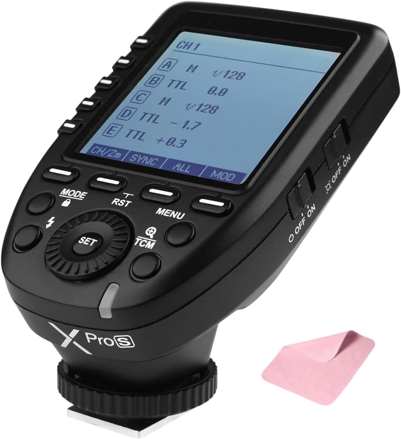 Godox XPro-S TTL Wireless Flash Trigger for Sony Cameras, 1/8000s HSS Large Screen Slanted Design 5 Dedicated Group Buttons 11 Customizable for V1S V1ProS V100S V860IIIS AD200Pro AD200ProII AD400Pro