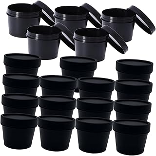 20 tarros de crema de viaje con tapas, conten...