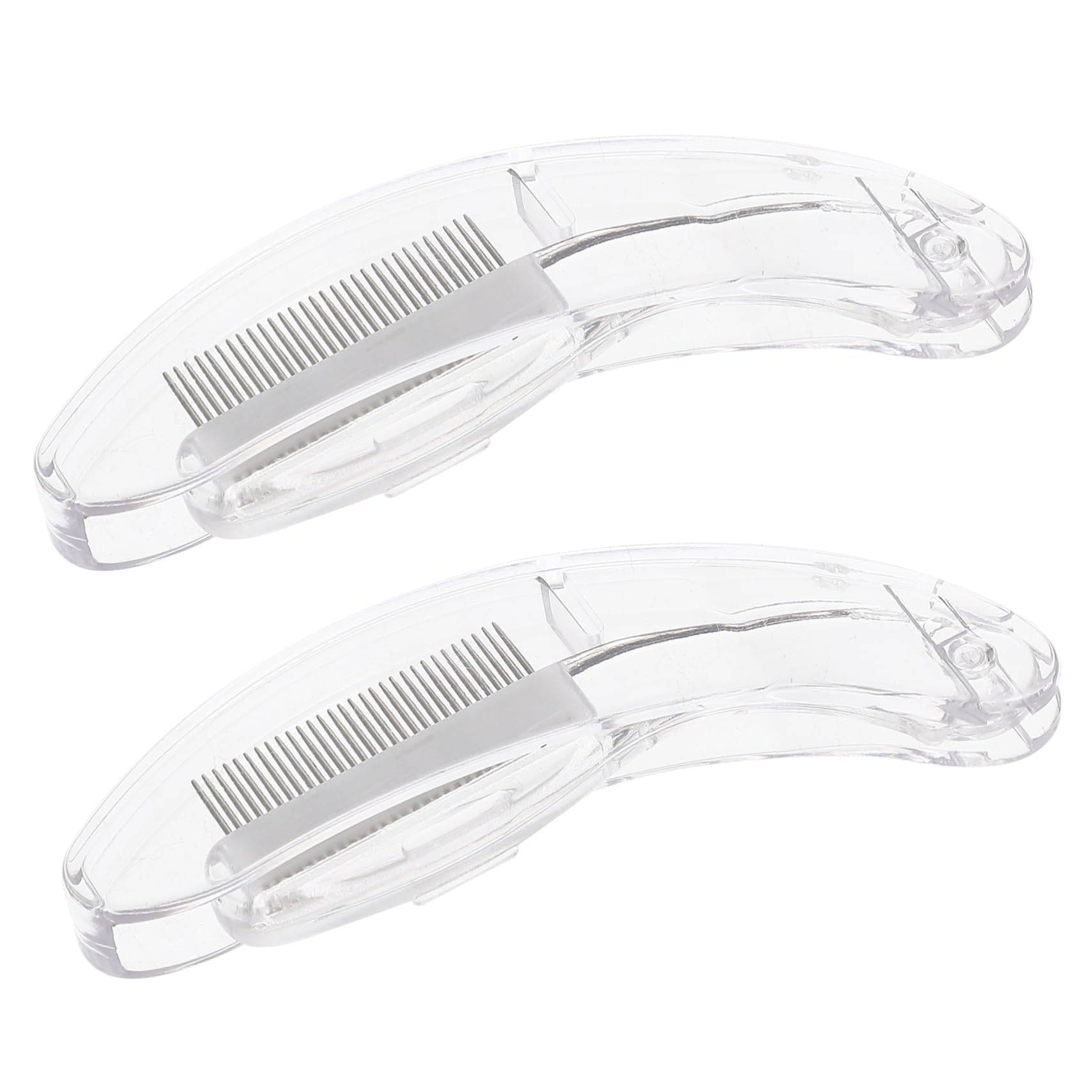 Didiseaon 2pcs Makeup Tool Eyebrow Comb Dense Lash Comb Eyelash Separating Brush Metal Lash Brush for Women