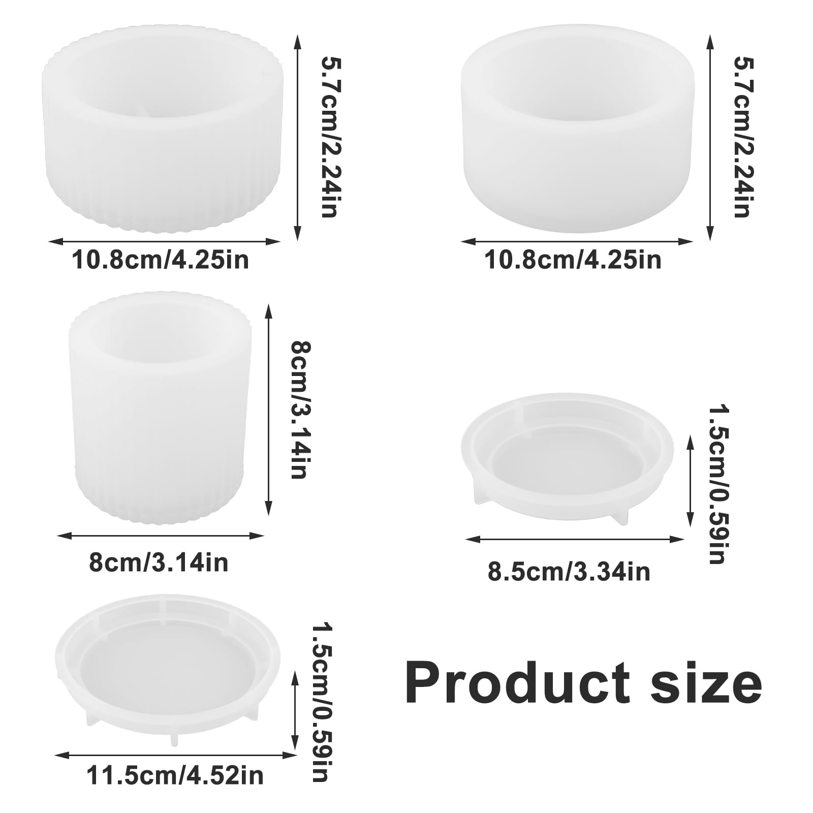 Moules en silicone - Moule en silicone - Bougeoir avec couvercle - Moule en silicone avec couvercle - Vase - Moule Moules en silicone - Moule en silicone - Bougeoir avec couvercle - Moule en silicone avec couvercle - Vase - Moule