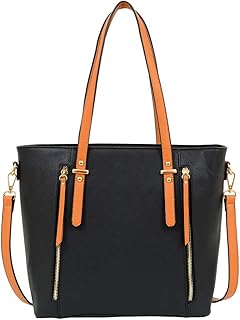 Loving Liquid Line Wine Purse with Hidden Spout - Holds 1.5 ltrs. - Wine Tote by The Joy Collection (Black/Black)