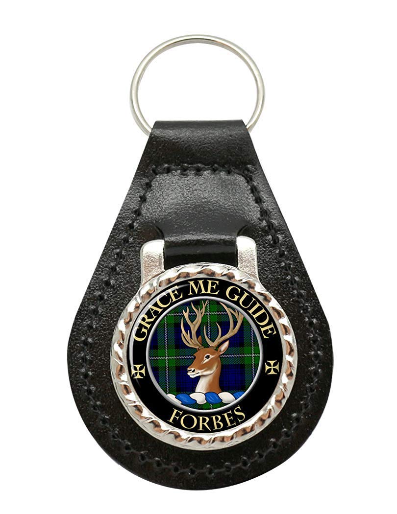 Giftshop UK Forbes Scottish Clan Leather Key Fob
