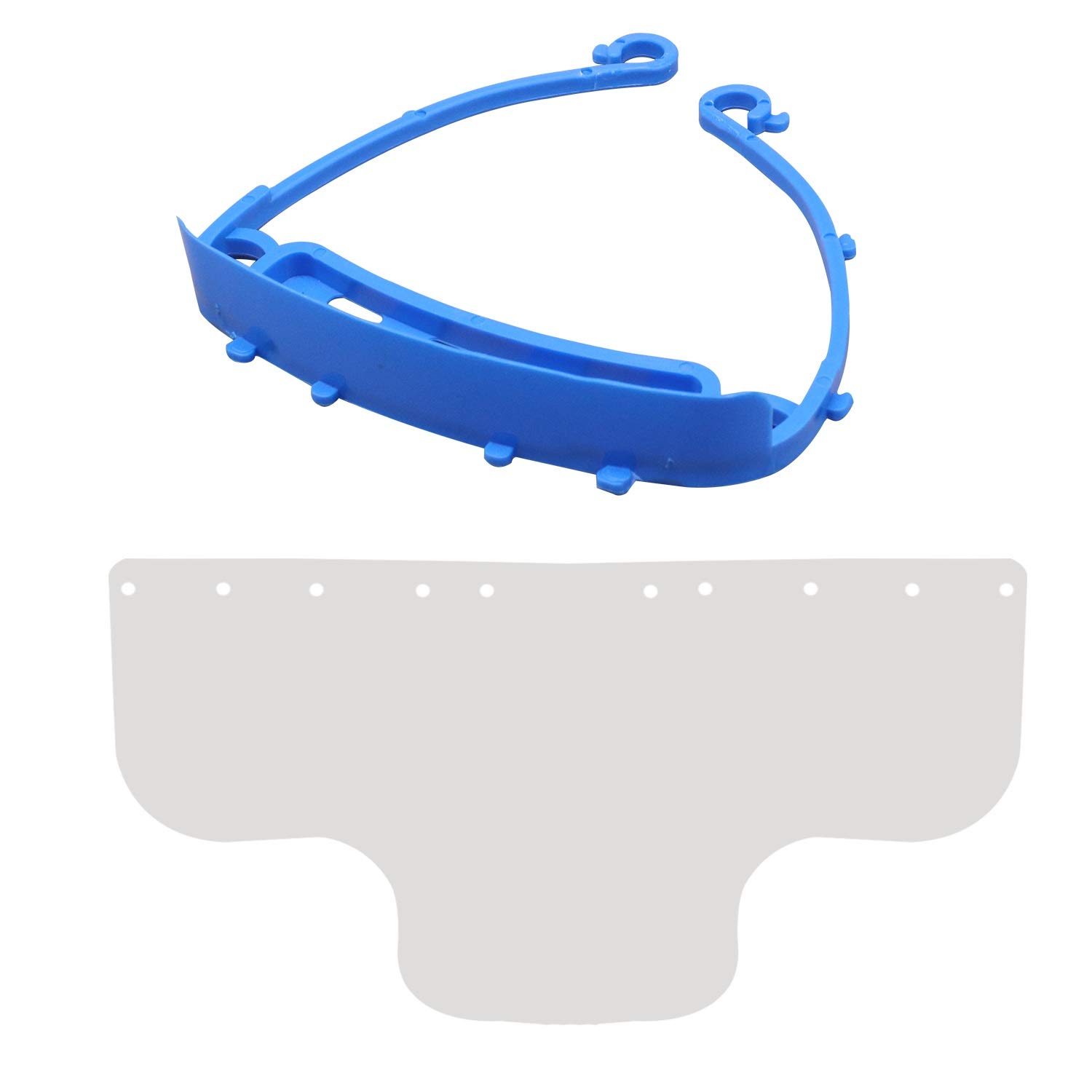 ORILEY OR-FCH05 300 Micron 5 Pcs Face Shield with 1 Pc Headband Strap Transparent Anti-Splash Anti-fog Single Use Face and Eye Droplet Protection Cover 3