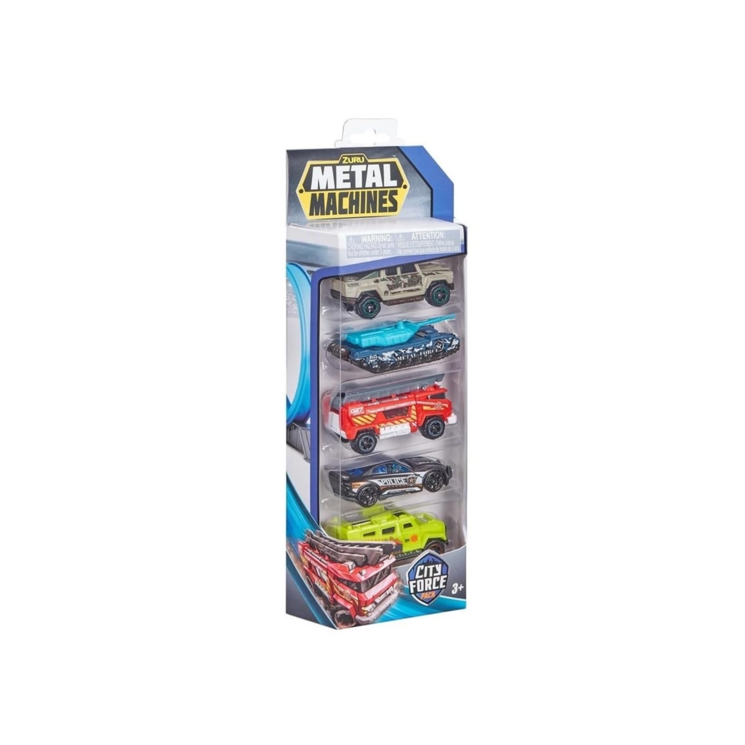 ZURU Metal Machines City Force Car Pack with 5 Cars and for Children from 3 Years - Image 2
