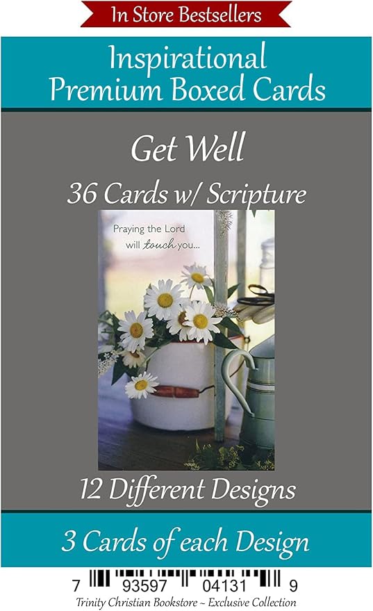 Amazon.com : Get Well Cards Premium 36 count Christian/Religious ...