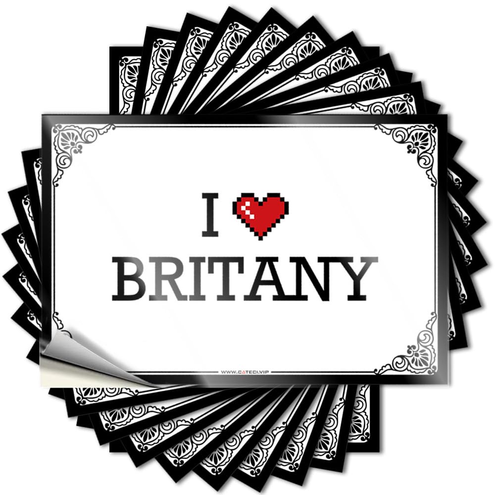Tattoos Summer Easy Apply | I Love Britany Badass Hat Peel and Stick(6X9CM)