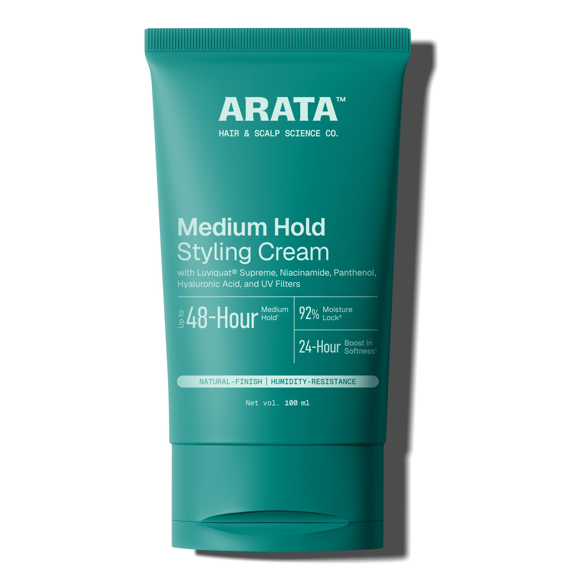 Arata All Natural Styling & Strong Hold Hair Cream (100 Gm) With Organic Flaxseed & Olive Oil | Vegan & Cruelty Free Styling & Hair Growth Formula| hair cream For Men & Women