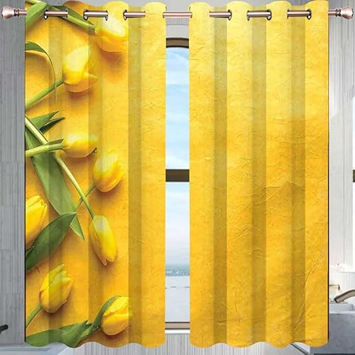 Miniatura 7 de Cortinas opacas con diseño de luna y cielo estrellado para habitación, 2 paneles, cortinas de ventana para decoración de sala de estar, 55 pulgadas