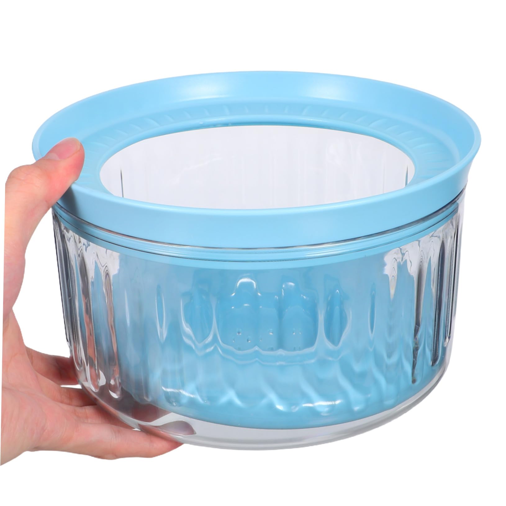 KOMBIUDA Transparente Schwimmende Auslaufsichere Hundetrinkschale mit Spritzschutz Langsame Wasseraufnahme Splash Innen und Außen Schleckresistent für Unterwegs und Zuhause