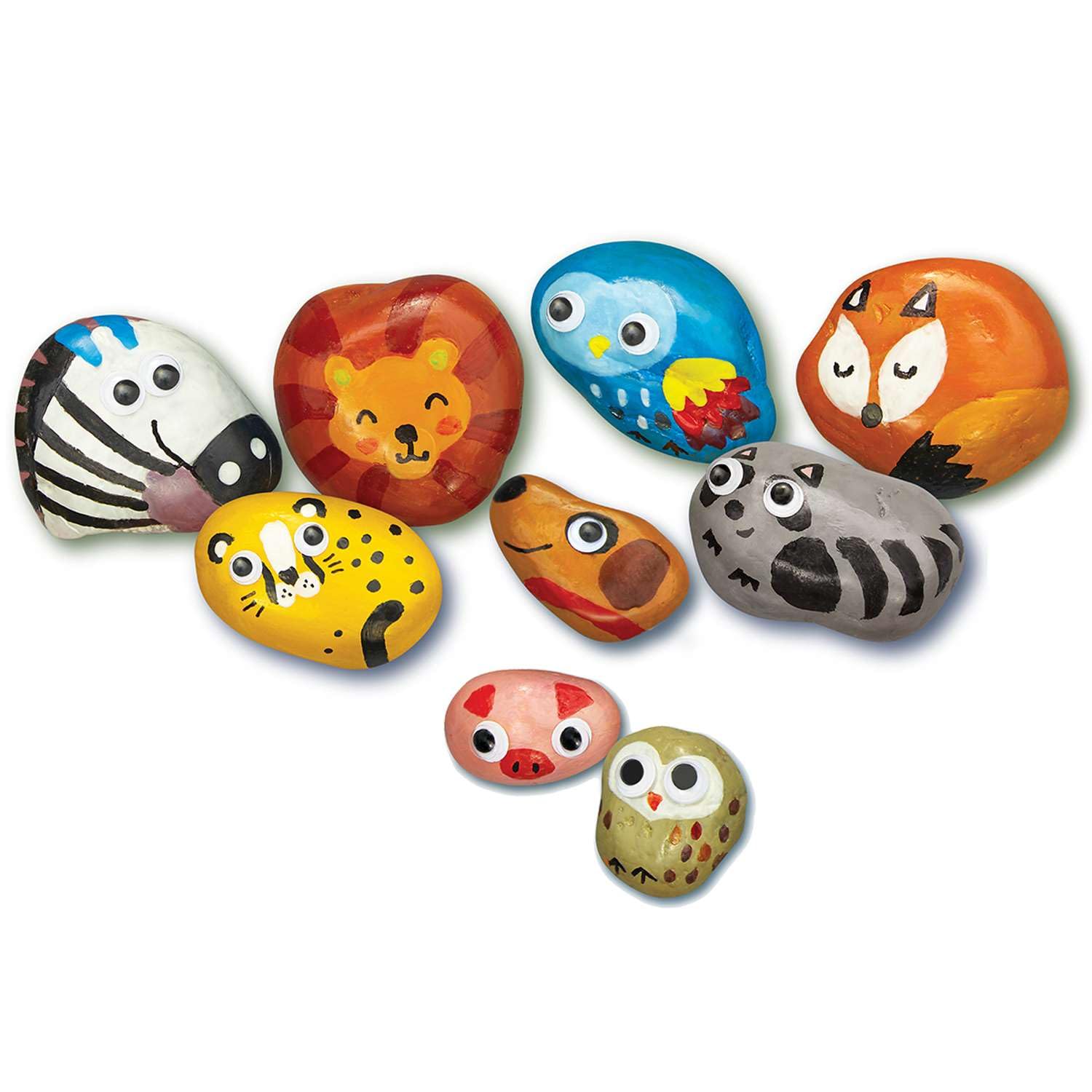 4M 404756 KidzMaker Paint Your Own Garden Rock, Multi Colour