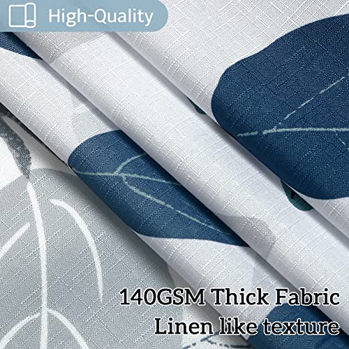 Boodii Blue Eucalyptus Shower Curtain For Bathroom Floral Watercolor Leaves On The Top Shower Curtain Botanical Shower Curtain Nature Fabric Bath Curtain Country Plant Cloth Bathroom Decor 72X72 #TOP4