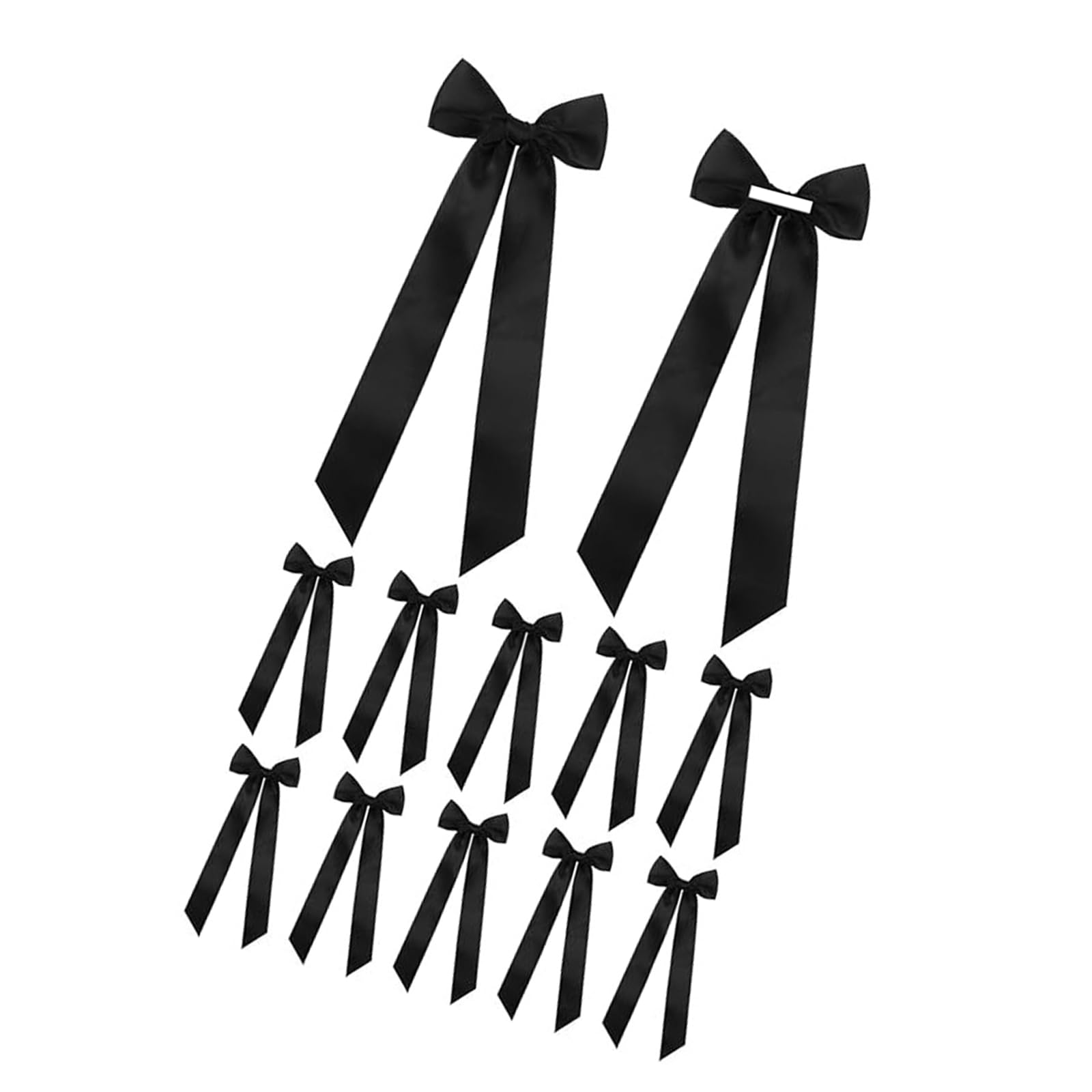 Xjdzineq 12Pcs Adhesive Ribbon Bowknot Candlestick Ribbon Ornament for Wedding Bridals Shower Bachelorette Party Centerpieces Bowknot Decorations