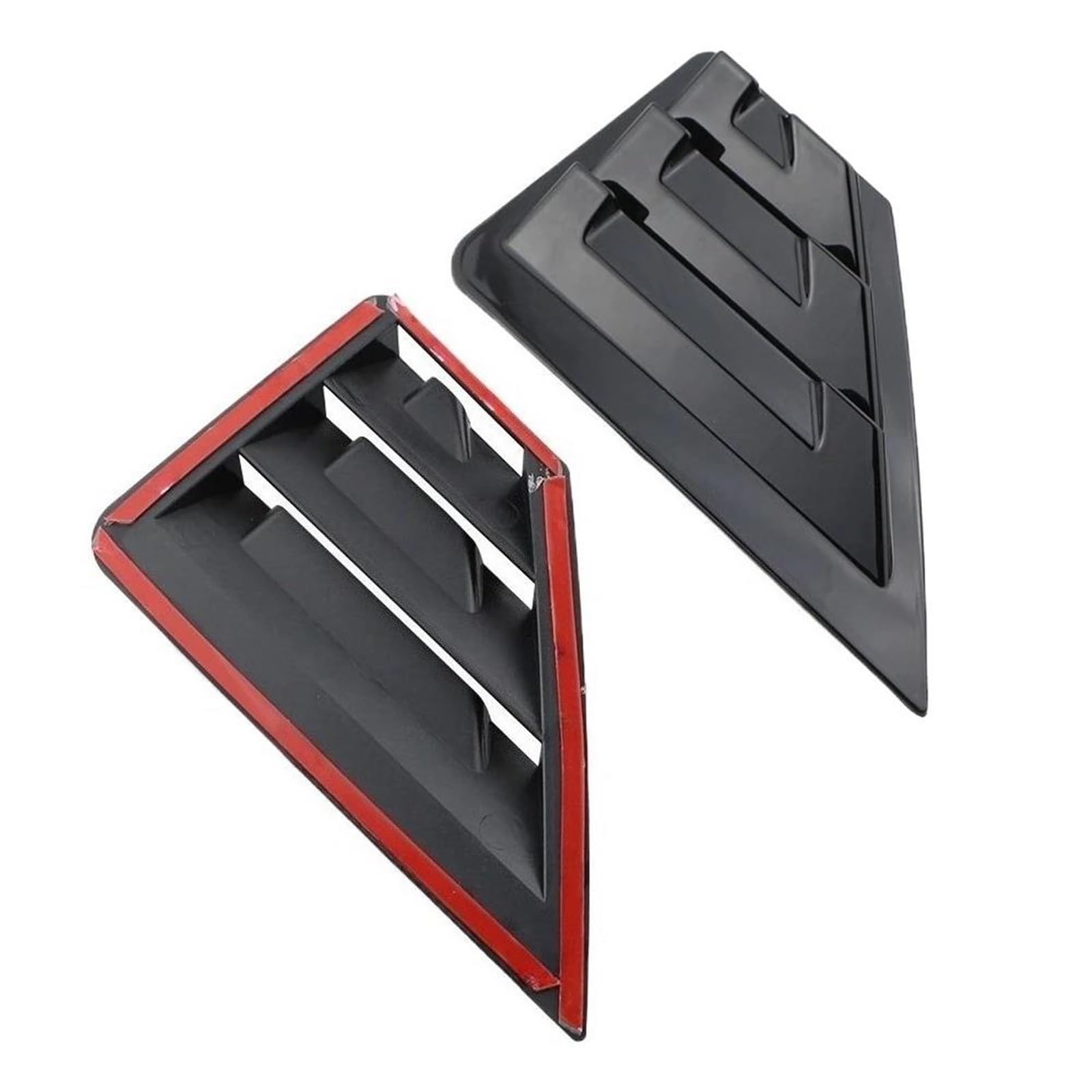 Becquet Lunette Arrière Remplacement Pour C-HR Pour CHR 2016-2021 2 Pièces Ensemble Voiture Vitres Arrière Couverture Autocollant Fenêtre Triangle Volets Garniture(Glossy black)
