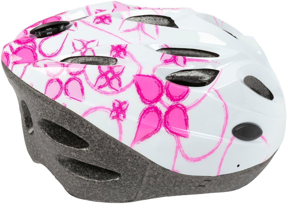 Casco bici regolabile in poliestere resistente agli urti. Forma aerodinamica e lacci regolabili. Elmetto con chiusura a clip. Prodotto conforme alla normativa europea EN 1078.