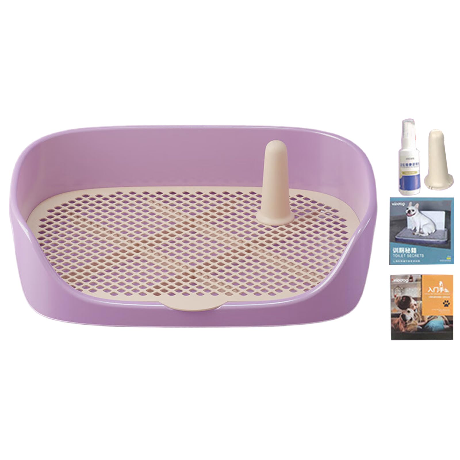 MICFENY Space Saving Dog Toilet With NonSlip Design Easy Breeds Bathroom For Small Pet Potty Training Device