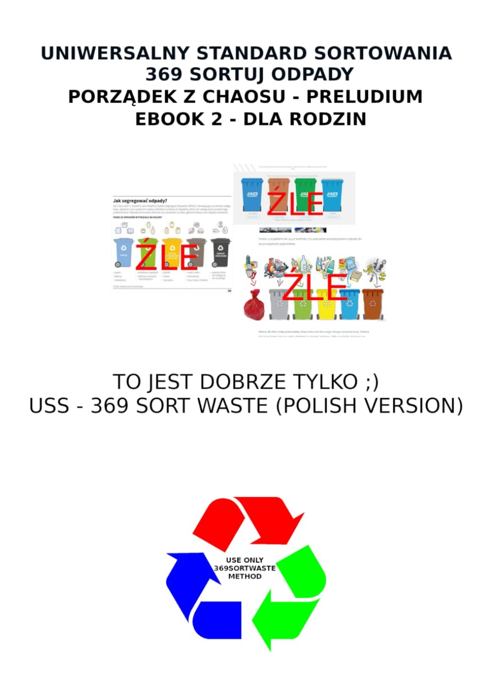 NOWY UNIWERSALNY STANDARD SORTOWANIA METODA 369 SORTUJ ODPADY I ZAŁOŻENIA TEJ METODY ORAZ PODSTAWY SYSTEMU EKO AB369: PORZĄDEK Z CHAOSU – PRELUDIUM. DLA RODZIN