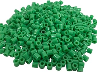 アイロンアートビーズ 単色 選べるタイプ72色 1000個入り 5mm 21～40番 アイロンでつながる魔法のビーズ おもちゃ アイロンビーズ メイキングトイ 玩具 ビーズ セレクトカラー 補充パック 丸型 ビーズ 対応 (【２９】ミントグリーン)