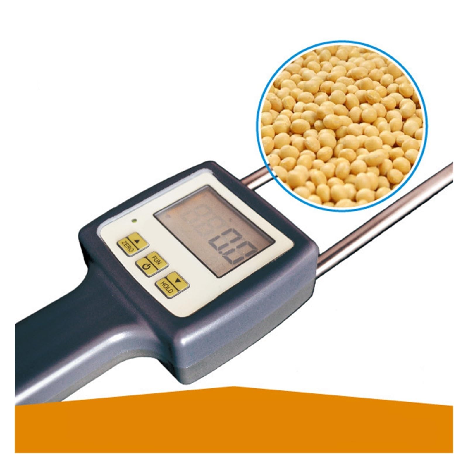 Misuratore di umidità portatile for chicchi caffè, misuratore for cereali, intervallo misurazione 6-30%, una confezione,Test senza danni