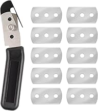 Auto Wrap Vinyl Cutter,Safety Cutter,Car Vinyl Wrap Cutting Tool,Precision Alloy Wrapping Film,Car Wrap Film Cutter,With 10 Blades, Kiuiom