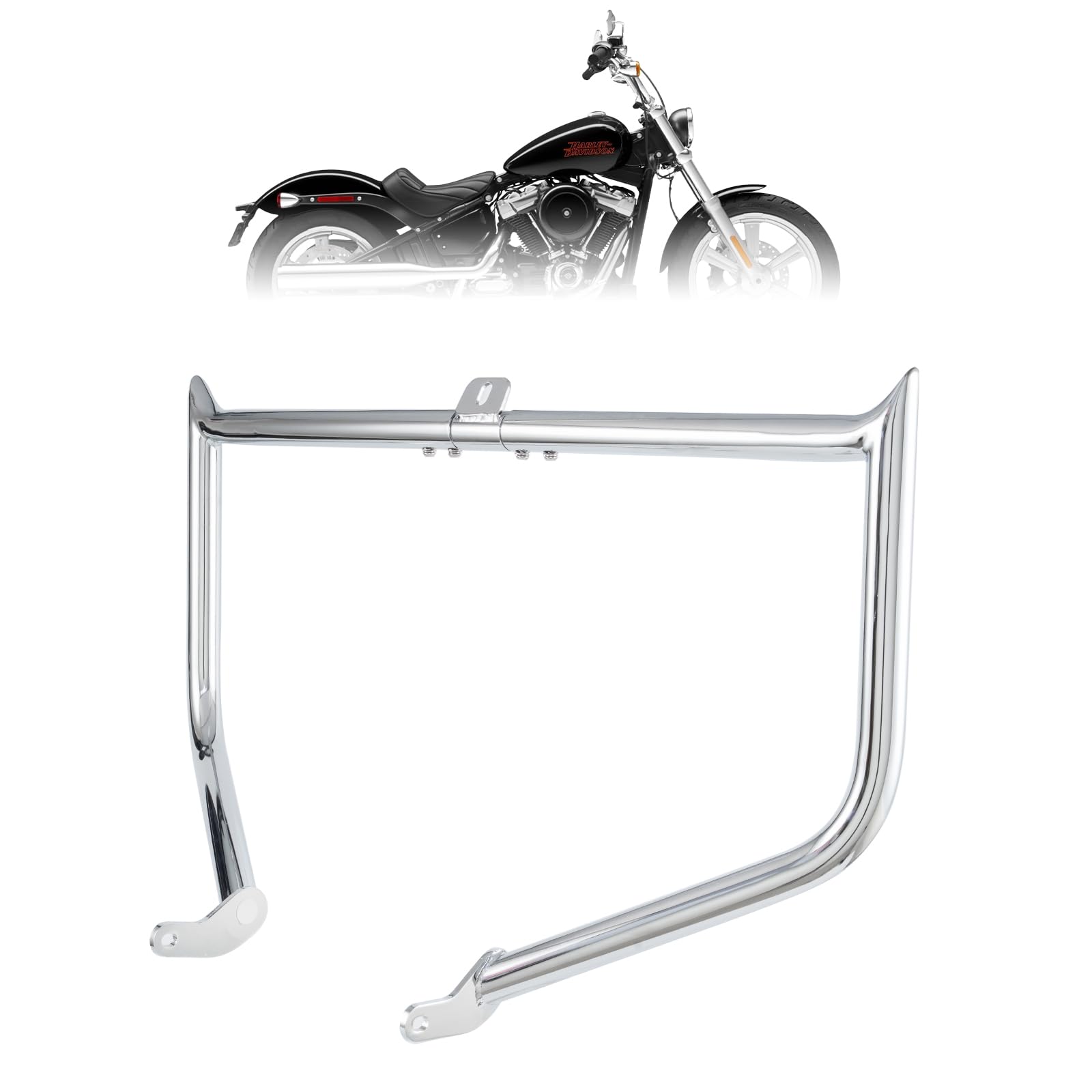 Kinglemc Crash Bar Engine Guard for Harley Softail(Chrome-D)