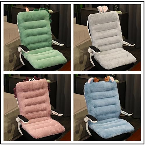 Miniatura 9 de Cojín para silla de oficina, cojín antideslizante para silla de oficina, para respaldo y trasero, cojín de felpa para silla de juegos, cojín de