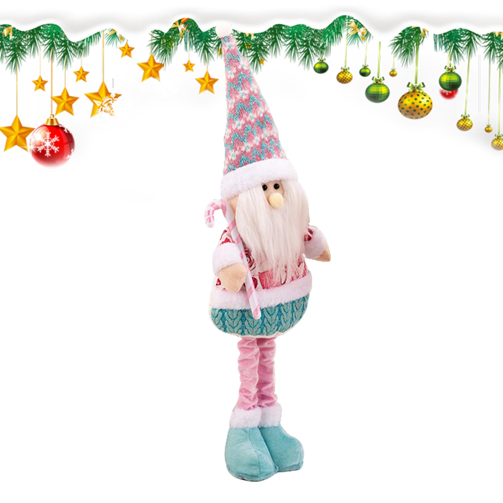 Weihnachtswichtel Deko Sammelfigur Rosa Weihnachtsdekoration