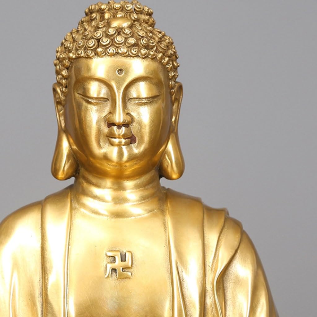 Posąg Buddy Wewnątrz Gospodarstwo domowe Tathagata Statua Buddy Zen Kult Ornament Dekoracja Biuro Rzemiosło Salon Nauka Ornament Medytująca Statua Buddy Rzeźba