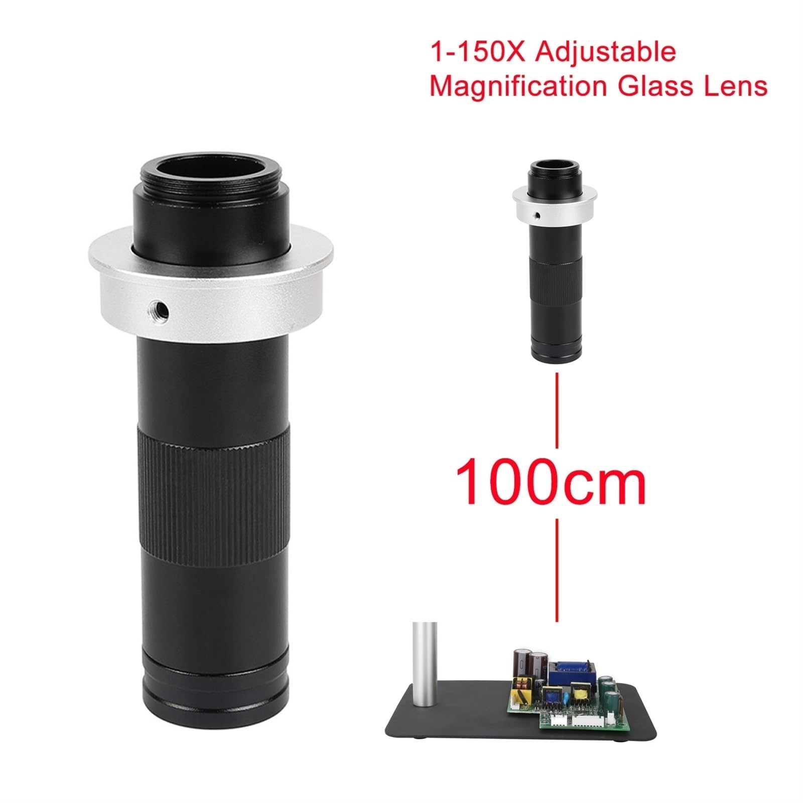 Videomicroscopio Hdmi USB/Vga Microscopio Industriale Telecamera Obiettivo C Ingrandimento per Acquisizione di Immagini Digitali,HDMI VGA-150X