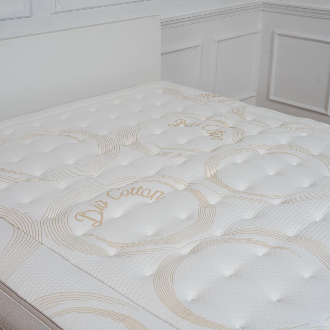 Materasso Matrimoniale 160x190 H28 Memory Foam 4 Strati Sfoderabile Tessuto Biocotton Piazzato |Antiacaro| |Anallergico| |Antistatico| Con Fascia Capitonè a Doppia Traspirazione