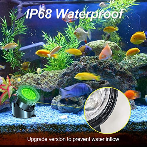 image for T-SUN Solar Pond Lights, 3 in 1 RGB Color Changing Underwater Pond Lig