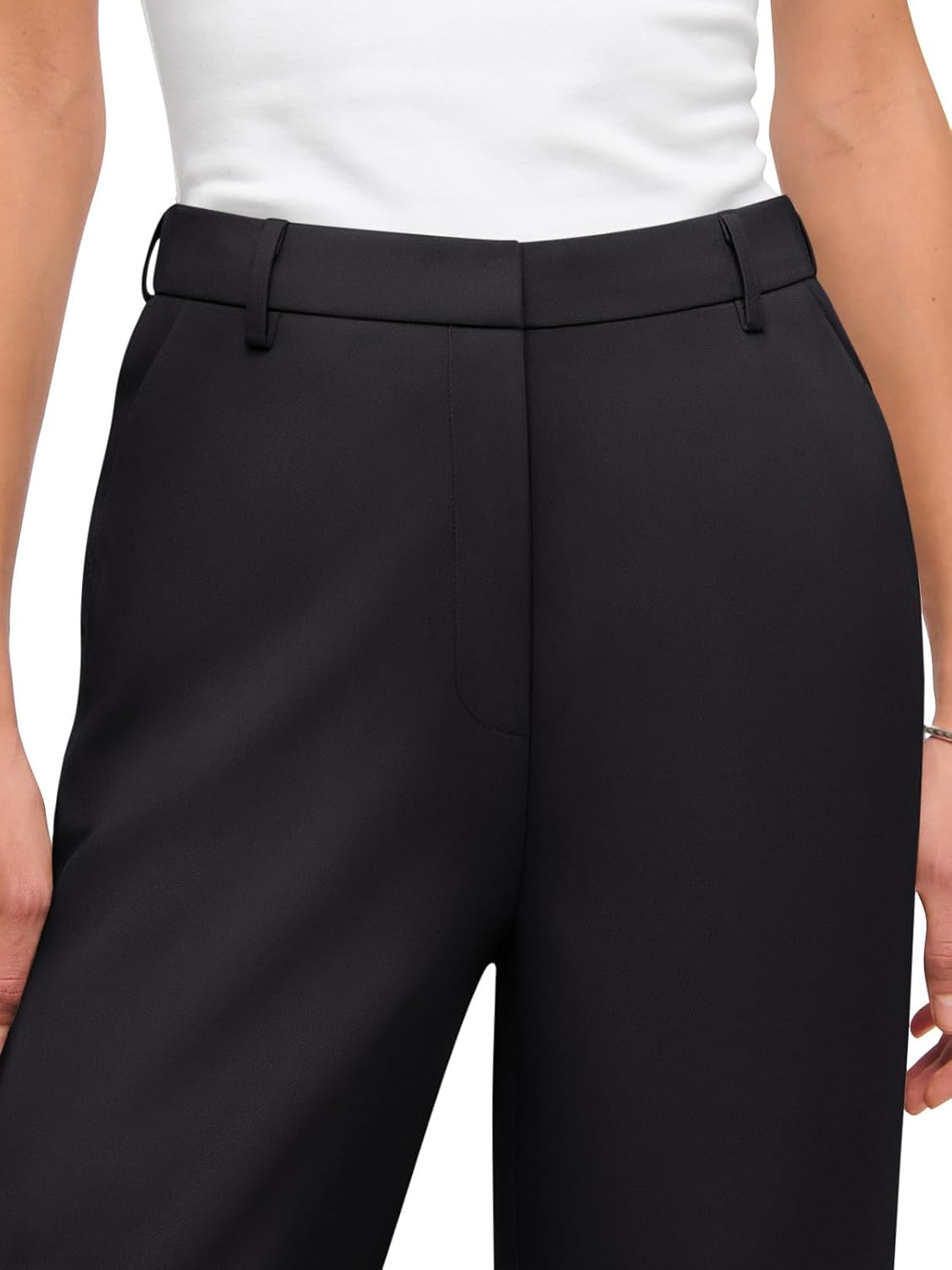 NIMIN Wide Leg Dress Pants for Women High Waisted Work Trousers Business Casual Palazzo Slacks 2025 with Pockets - Image 5