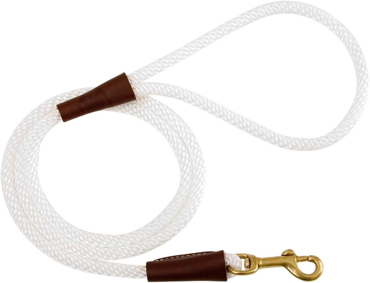 Amazon Mendota Dog Products スナップリード 3/8インチ×6フィート S ホワイト Mendota