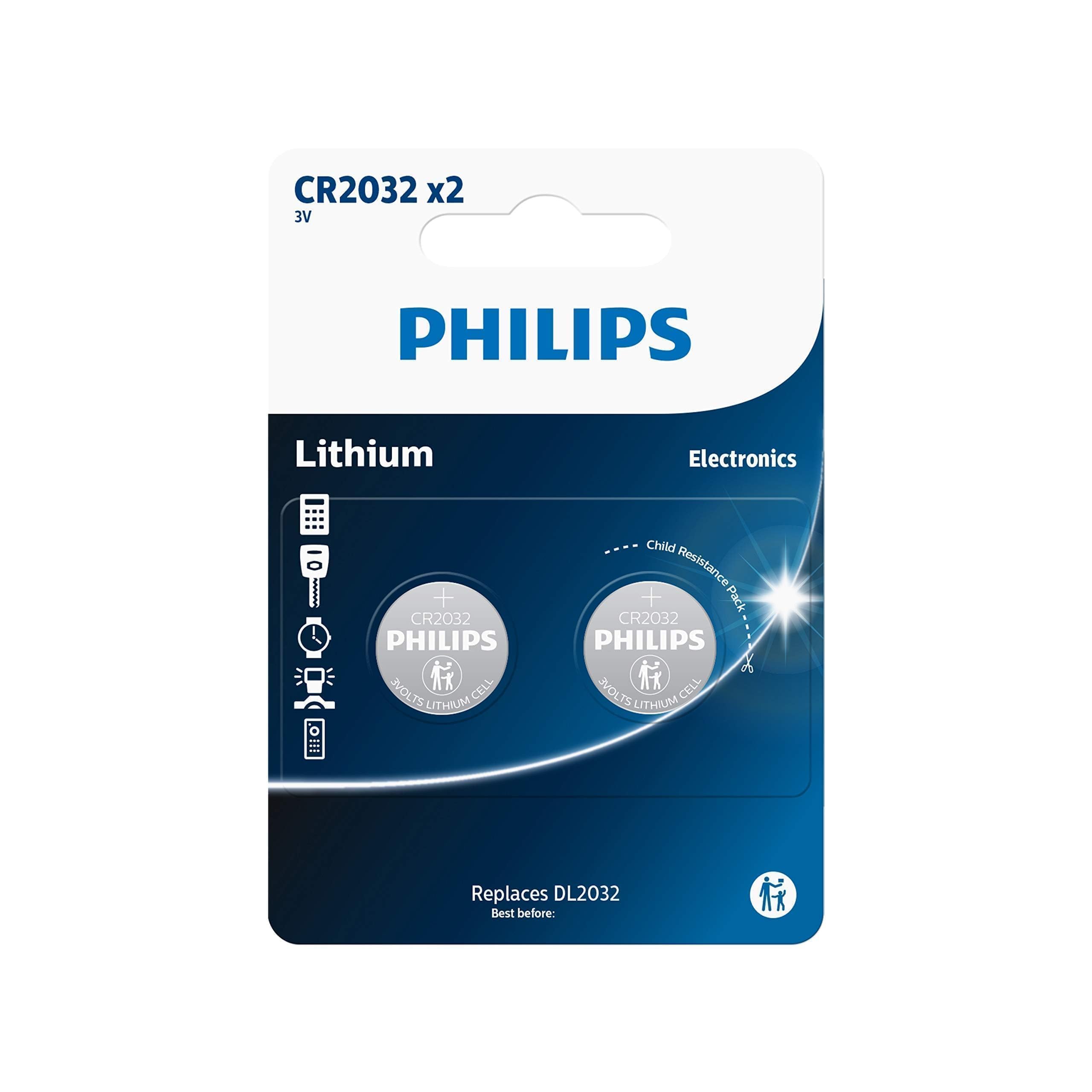 PHILIPS CR2032P2/01B Minicells Batteria - 3V