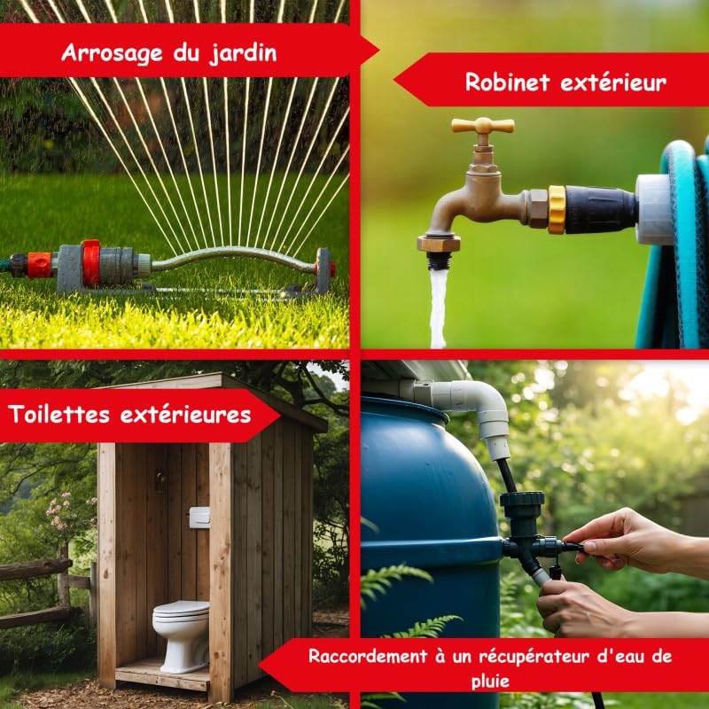 Surpresseur automatique domestique 1300W en acier inoxydable de 20 l idéal jardin et maison