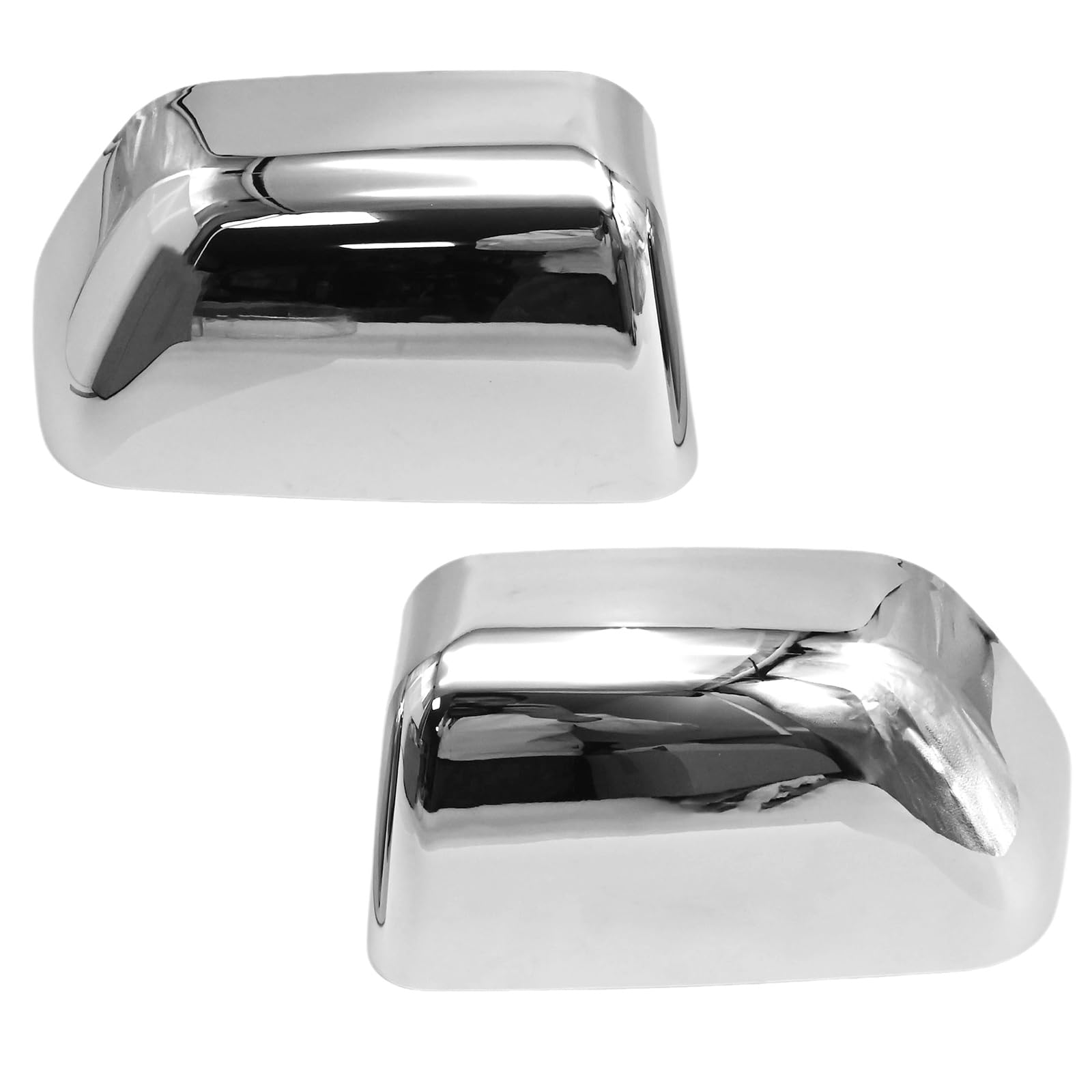 Photo 1 of *** DAMAGE TO THE BOX *** Aynaxcol Chrome Top Half Mirror Cover Caps Exterior Rearview Mirror Covers Replacement for Ford F-250 F-350 F-450 F-550 Super Duty 2017-2023, HC3Z17D742CA HC3Z17D743CA HC3Z-17D742-CA HC3Z-17D743-CA