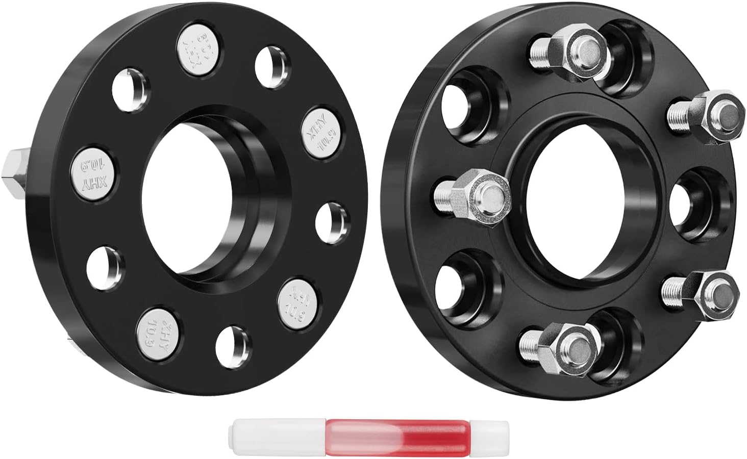 SIZZER 5x4.5 (5x114.3) Wheel Spacers Thickness 20MM 12X1.5 Studs Bore 64.1mm Compatible with Accord Civic CL CRLElement HRV ILX MDX Odyssey Pilot Prelude 2pcs