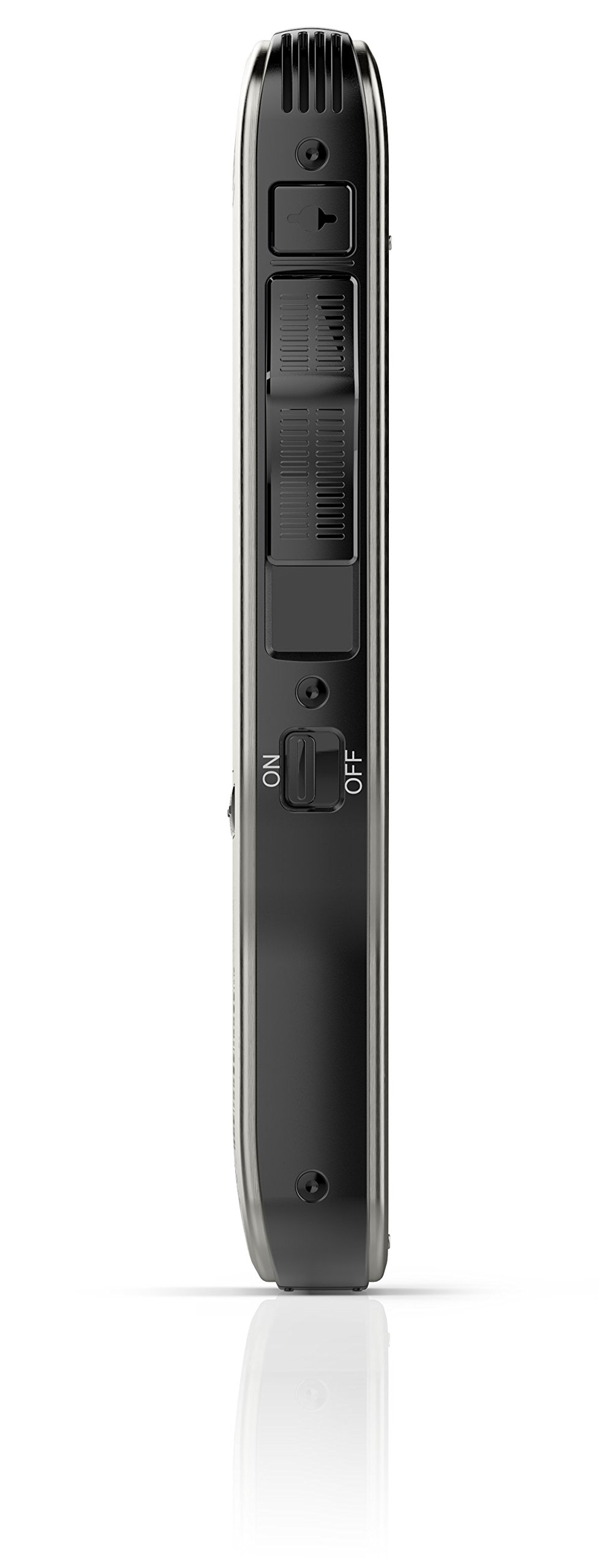 Philips DPM7200 dyktafon cyfrowy, obsługa za pomocą przełącznika suwakowego, 2 mikrofony do nagrywania dźwięku stereo, kolorowy wyświetlacz, obudowa ze stali nierdzewnej, w zestawie oprogramowanie do