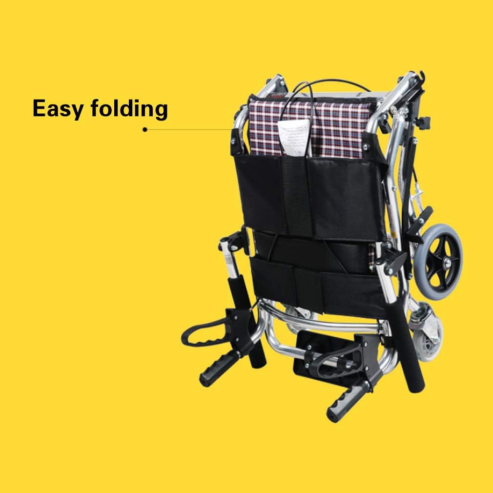 yuwell Ultra Lightweight Transport Wheelchair for The Elderly and Children,15 lbs : Health & Household