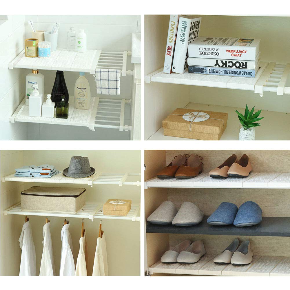 Buy Yoillione Expandable Shelves Wardrobe Storage Closet Organiser