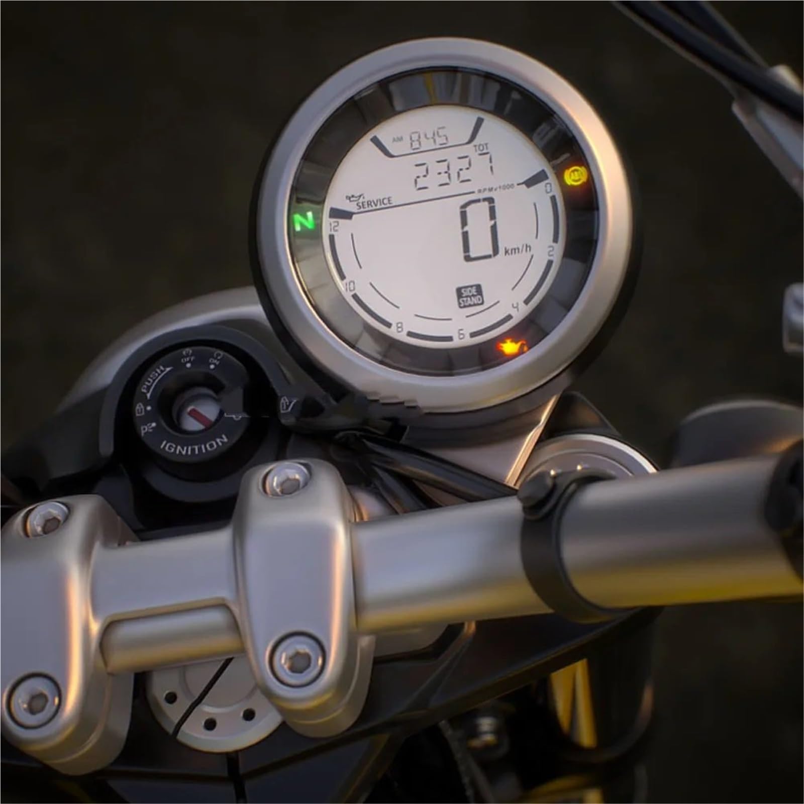 Prędkościomierz motocyklowy Obudowa prędkościomierza motocyklowego pasująca do Ducati Scrambler 800 400 2015-2018 Obudowa licznika kilometrów Pokrywa obudowy przyrządu(Silver)