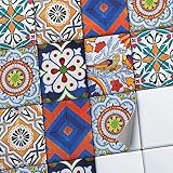 CREATISTO Fliesenfolie Fliesenaufkleber Mosaikfliesen - Klebefolie Aufkleber für Wand-Fliesen I Stickerfliesen - Mosaikfliesen für Küche, Bad, WC Bordüre (15x20 cm I 6 -Teilig)