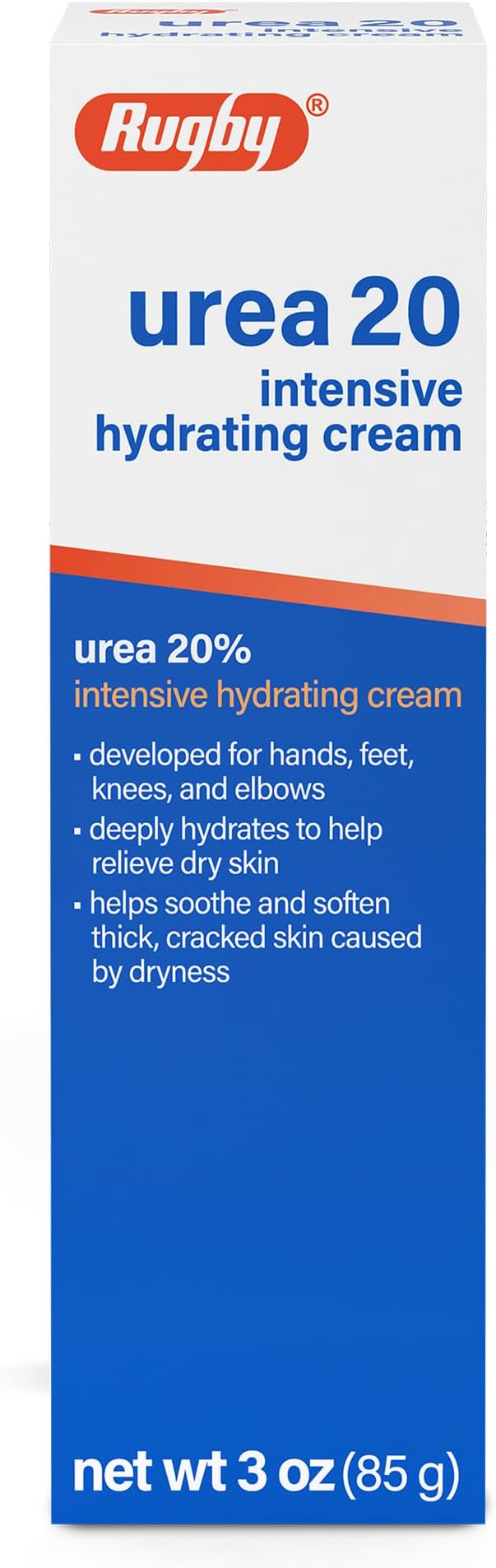 RUGBY LABORATORIES UREA 20% Intensive Hydrating Cream For Hands, Feet, knees and Elbows