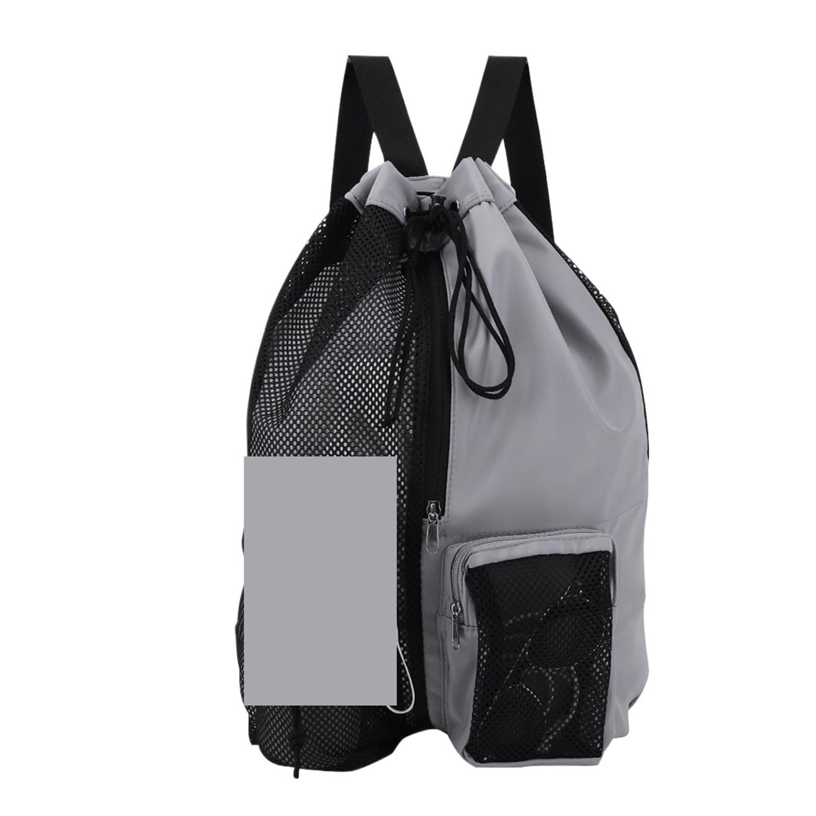 Mochila deportiva con cordón para gimnasio, bolsa de almacenamiento de playa con bolsillo húmedo, malla gruesa ligera para equipo de entrenamiento (6 piezas), Paquete de 6